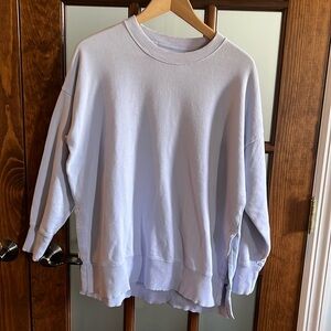 Aerie Light Lavender Oversized Sweatshirt